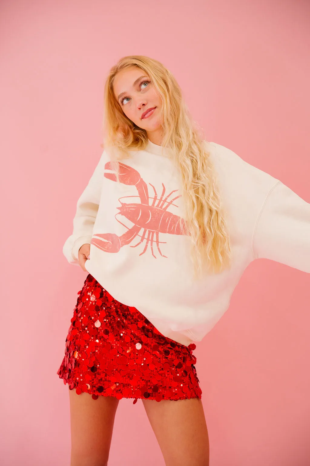 LOBSTER CREAM PULLOVER