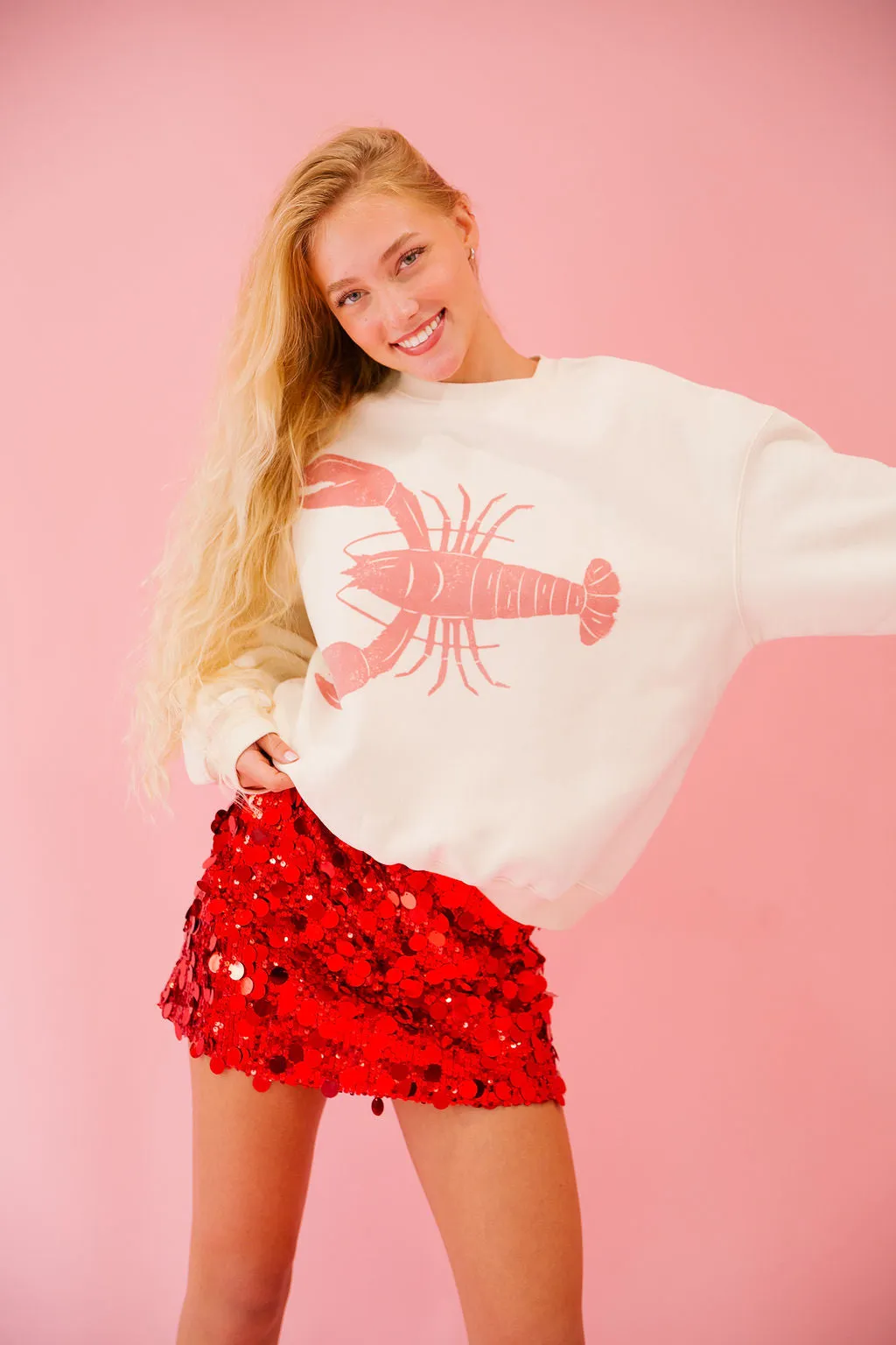 LOBSTER CREAM PULLOVER
