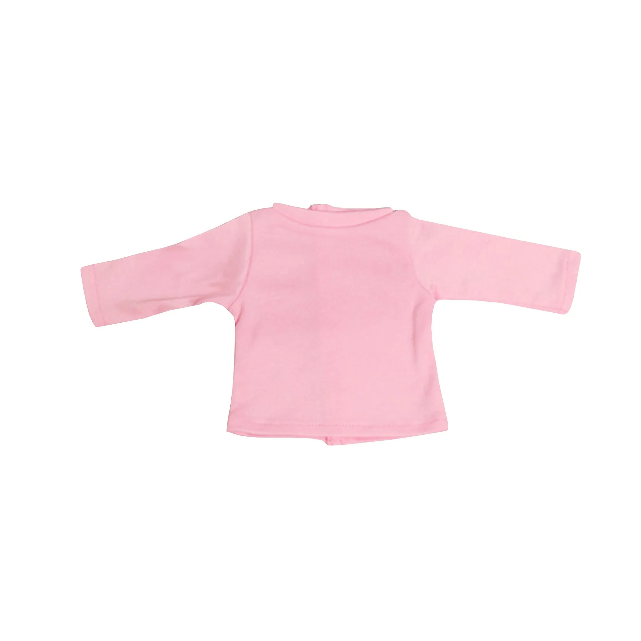 Long Sleeved Light Pink Shirt for 18-inch dolls