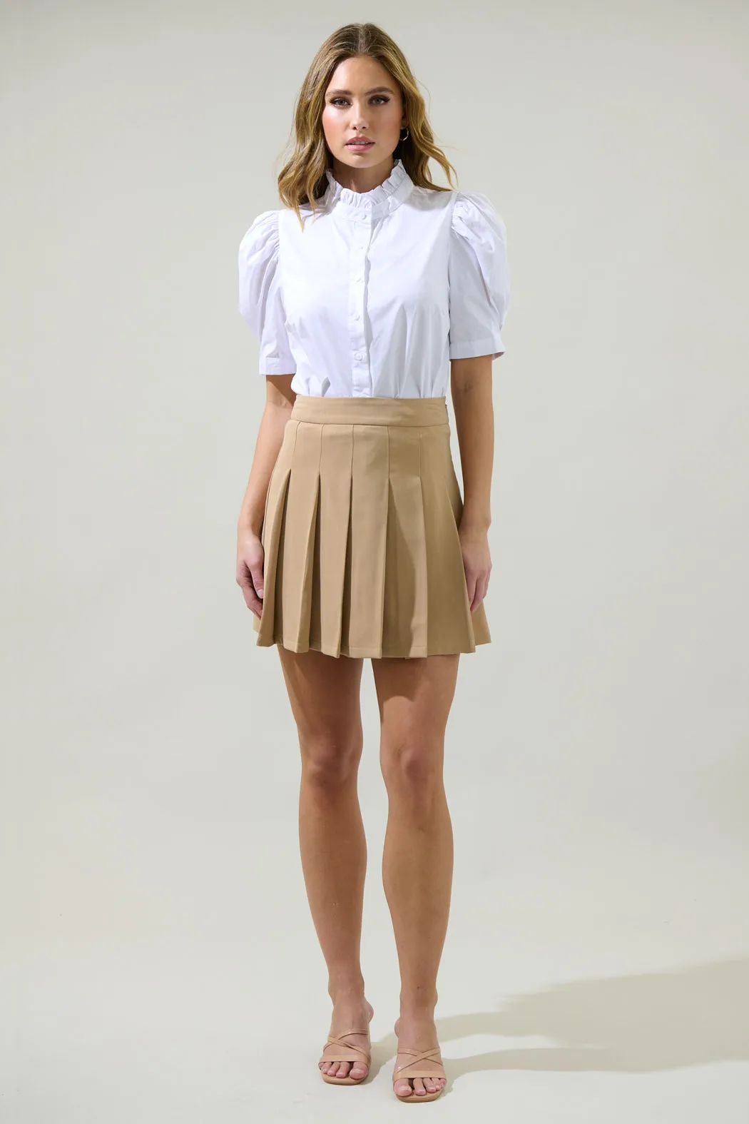 Mallorca Hillard Pleated Mini Skirt