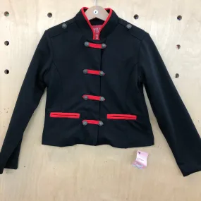 Matalan Black Cropped Double Breasted Coat Jacket Age 6