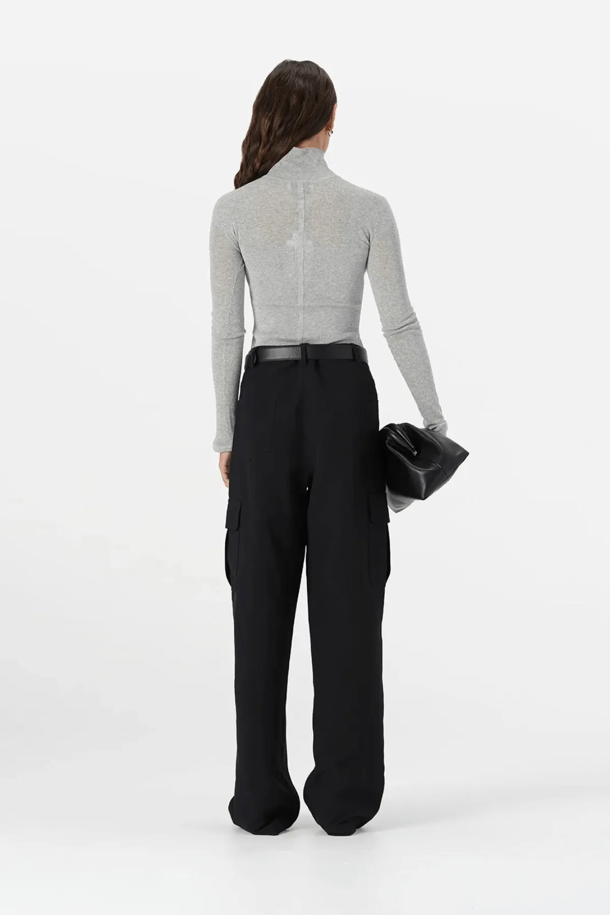ODETTE KNIT TOP GREY MARLE