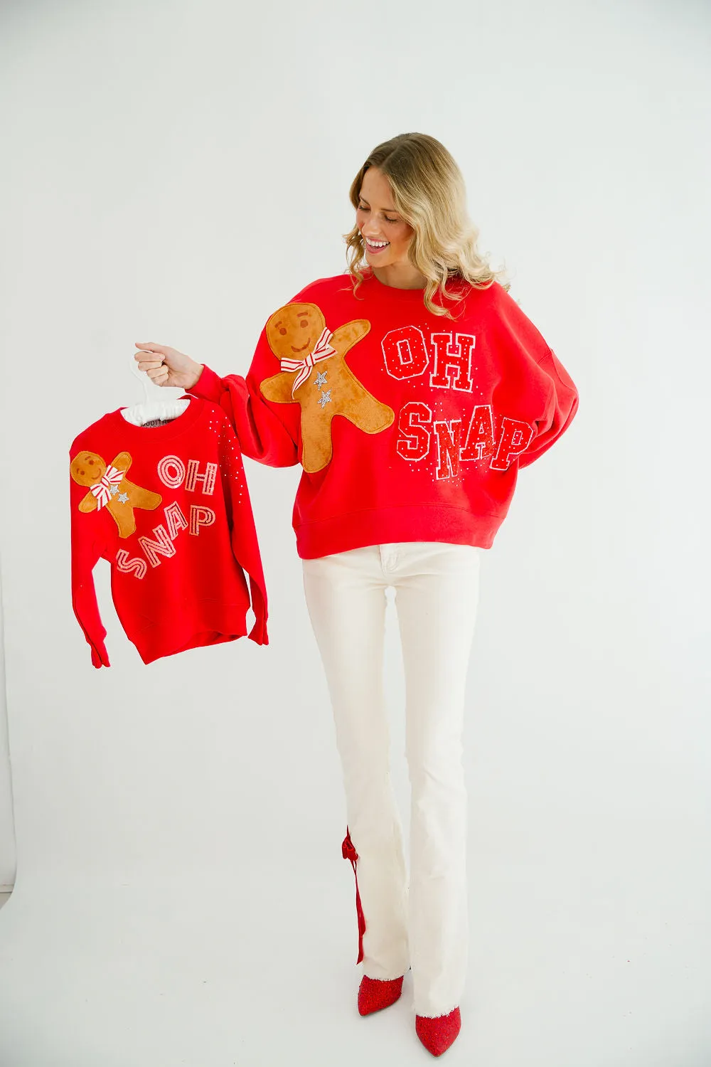 OH SNAP RED PULLOVER