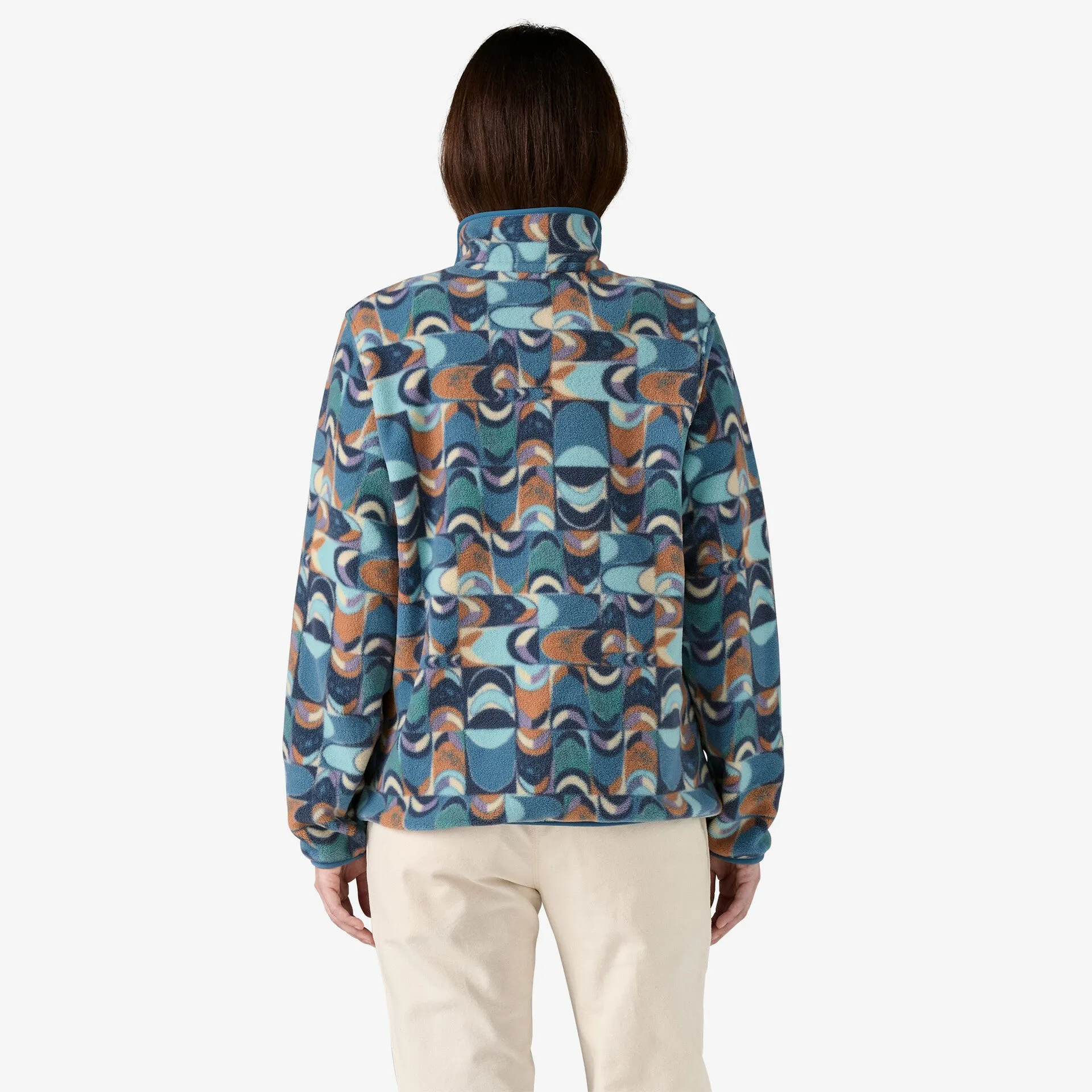 Patagonia Women's LW Synch Snap-T P/O Swallowtail Geo: Still Blue