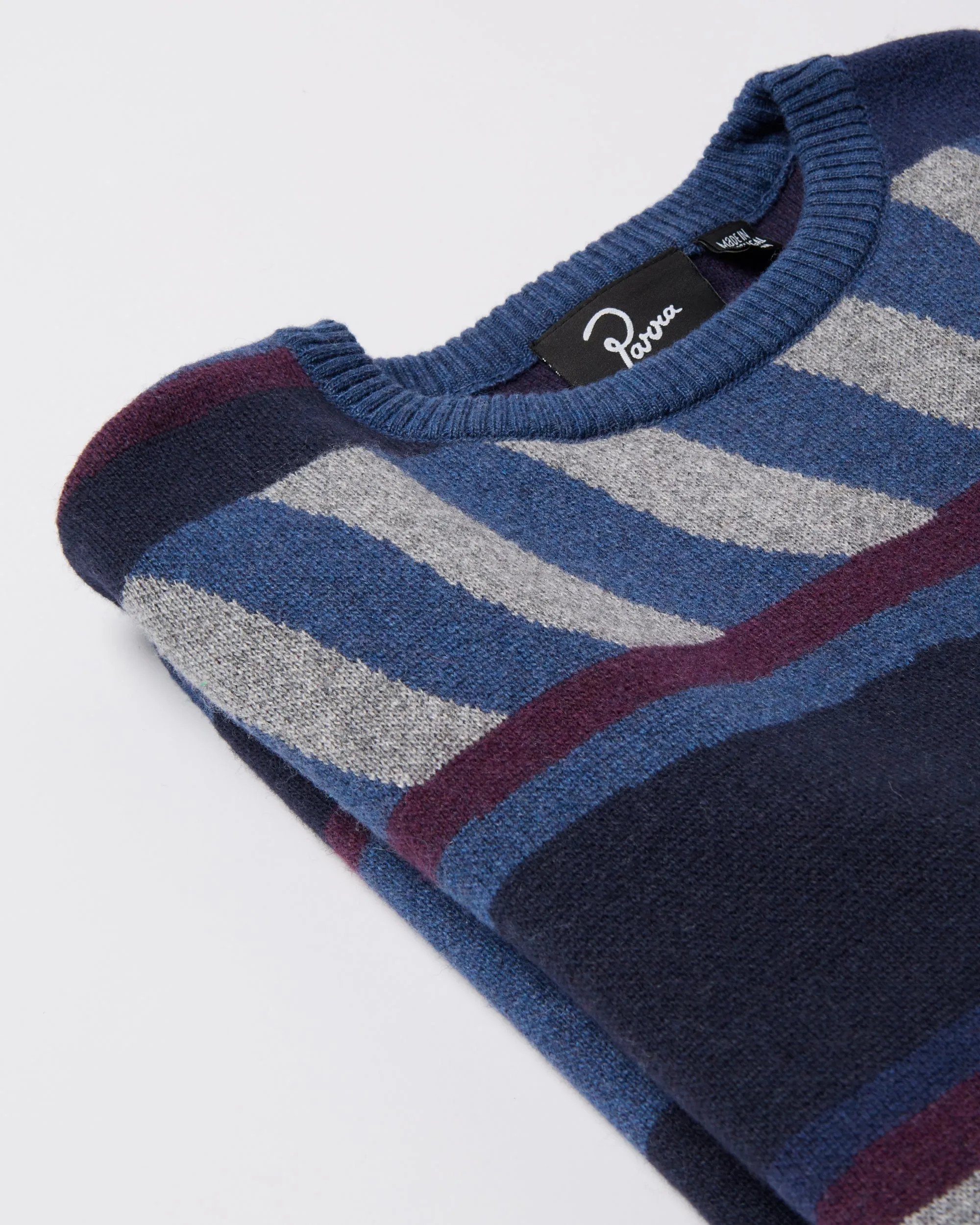 Patched your work knitted pullover