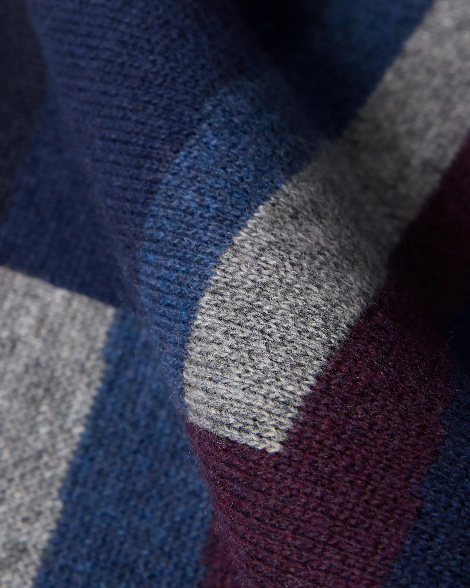 Patched your work knitted pullover