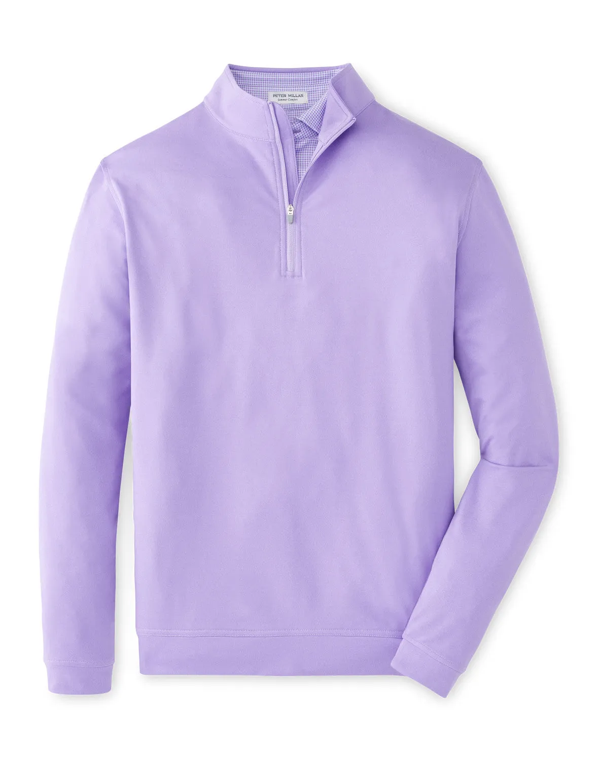Peter Millar Men's Perth Mélange Performance 1/4 Zip Pullover Sweater - Ultra Violet