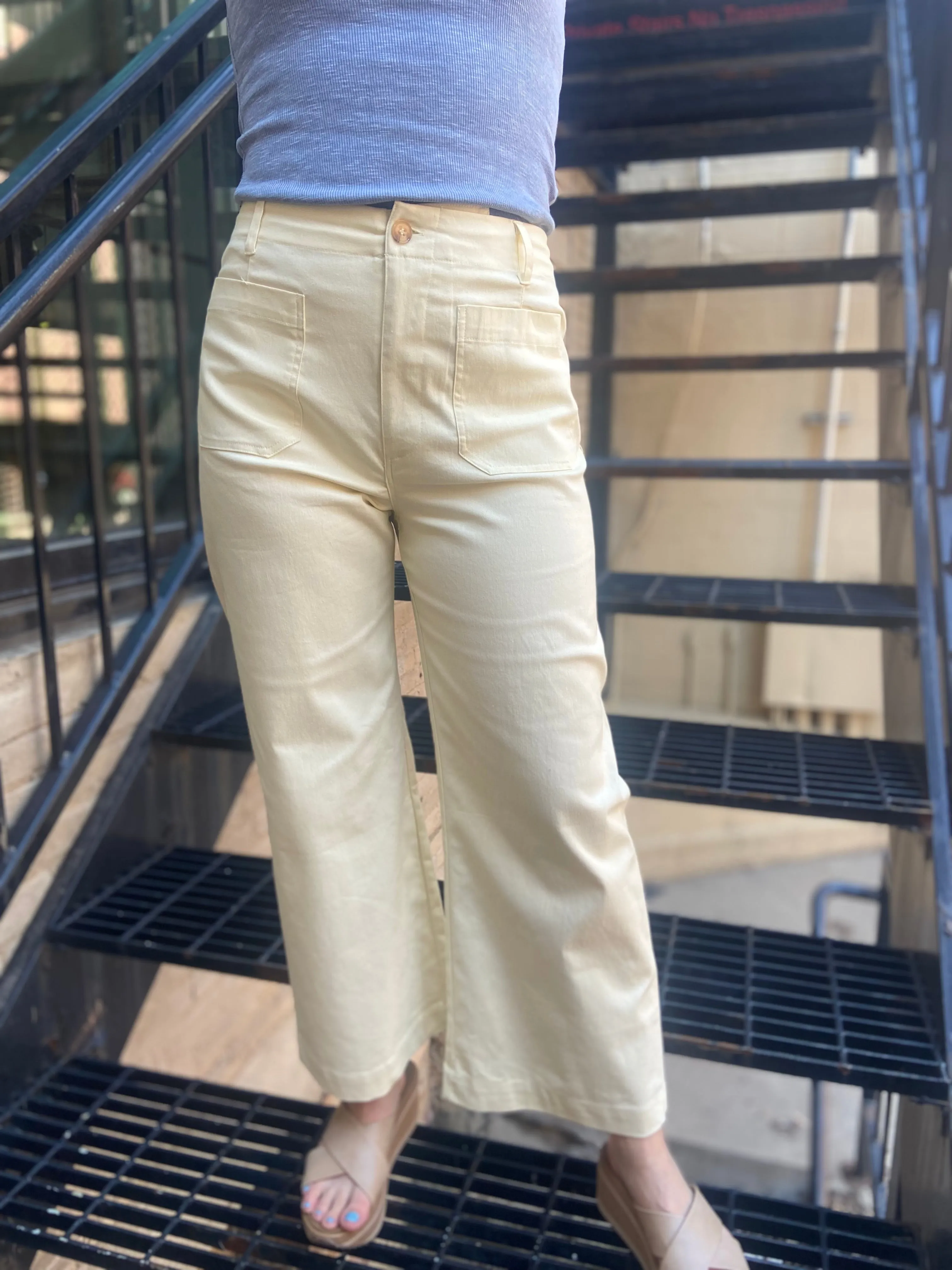 Petra Honey Cropped Pants