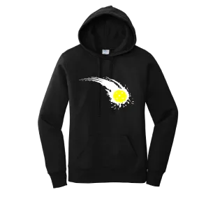 Pickleball Impact | Women’s Fitted Hoodie Pickleball Sweatshirt | 50% Cotton 50% Poly Fleece