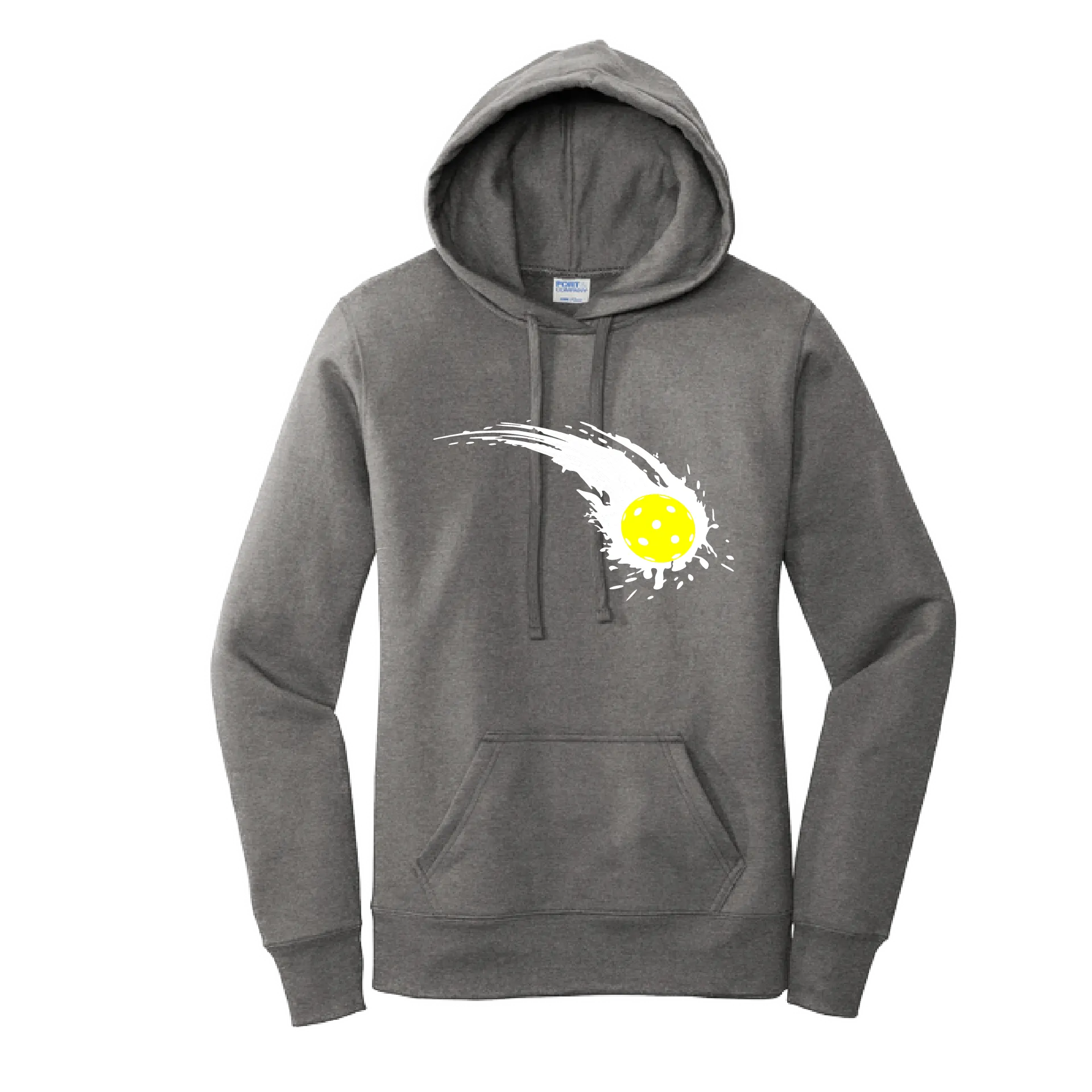 Pickleball Impact | Women’s Fitted Hoodie Pickleball Sweatshirt | 50% Cotton 50% Poly Fleece