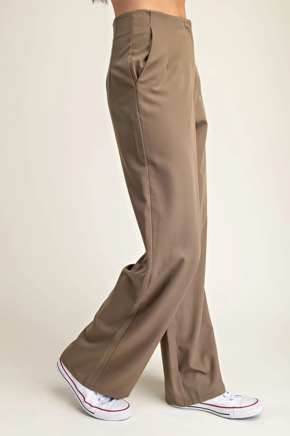 Pleated High Waist Pant