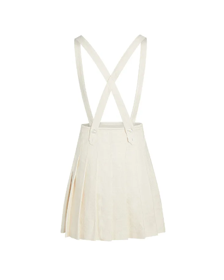 PLEATED SKIRT CREAM