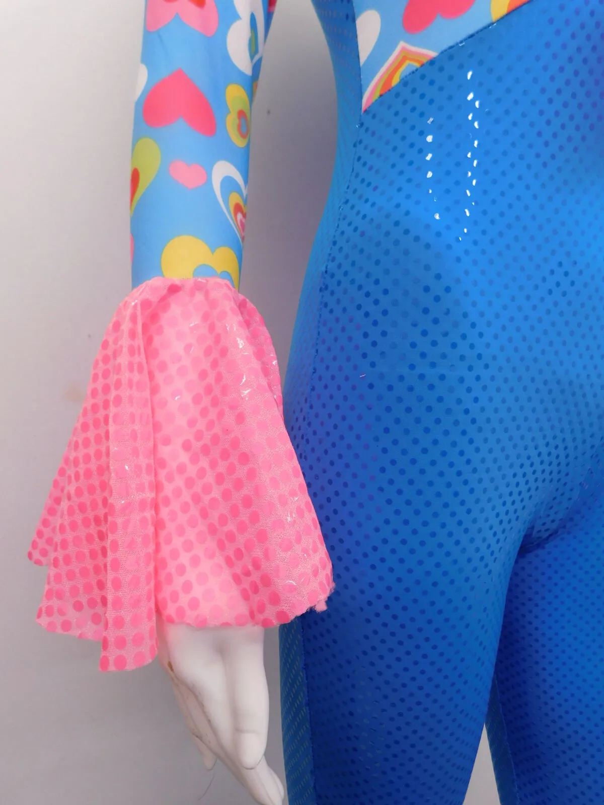 Pre-Owned Costume Dansco   Large Child Turquoise  Jazz