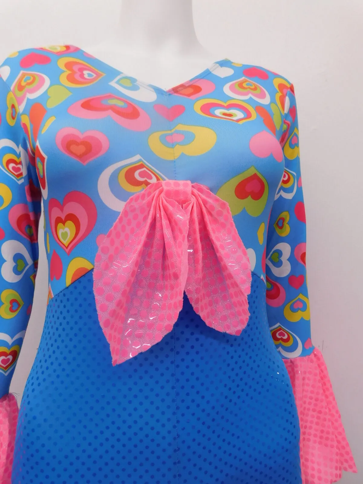 Pre-Owned Costume Dansco   Large Child Turquoise  Jazz