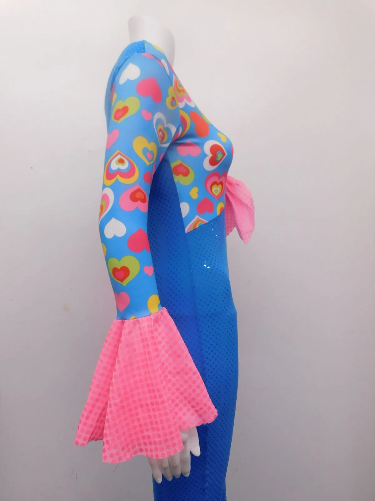 Pre-Owned Costume Dansco   Large Child Turquoise  Jazz