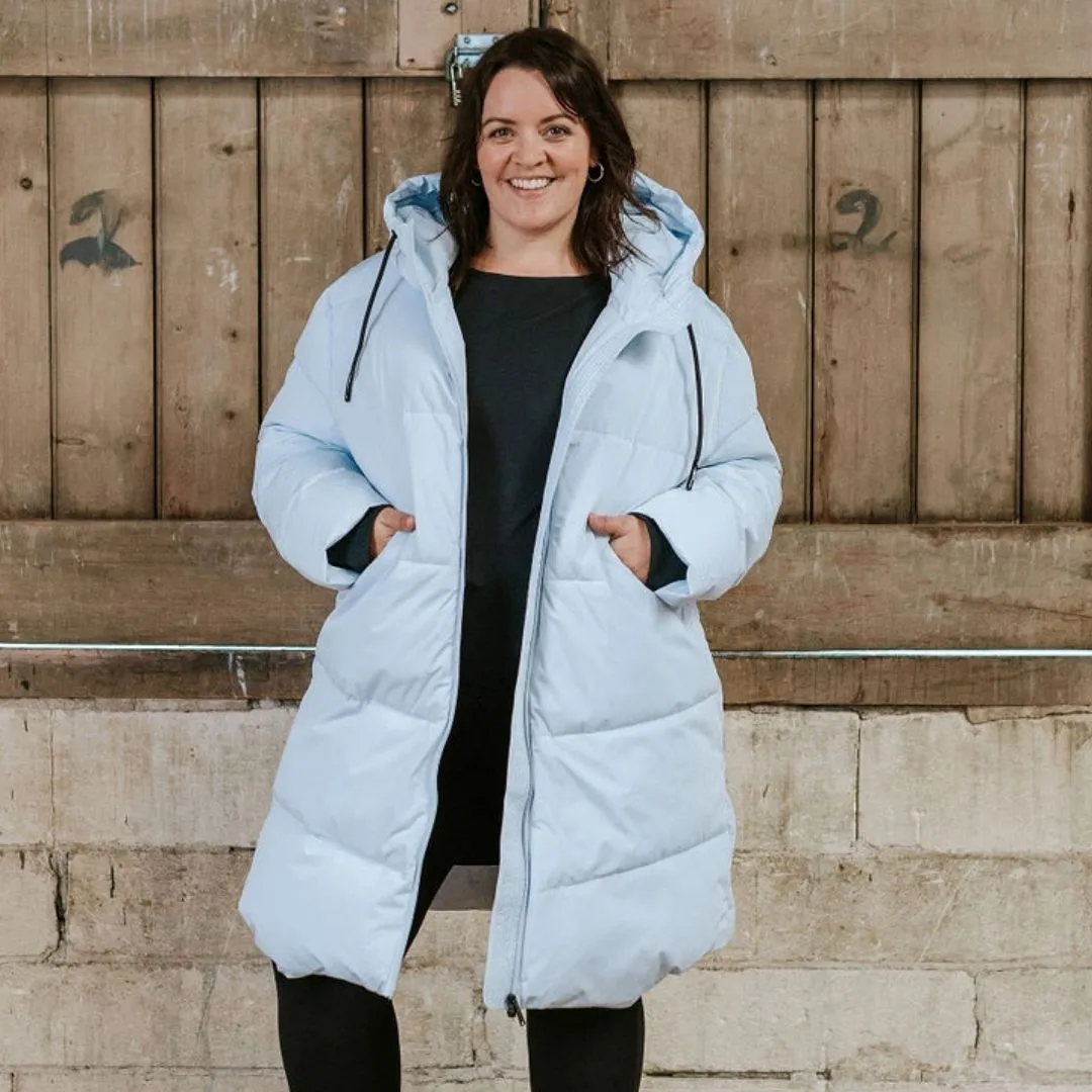 Queens Women's Sorona Down Arctic Coat - Arctic Ice
