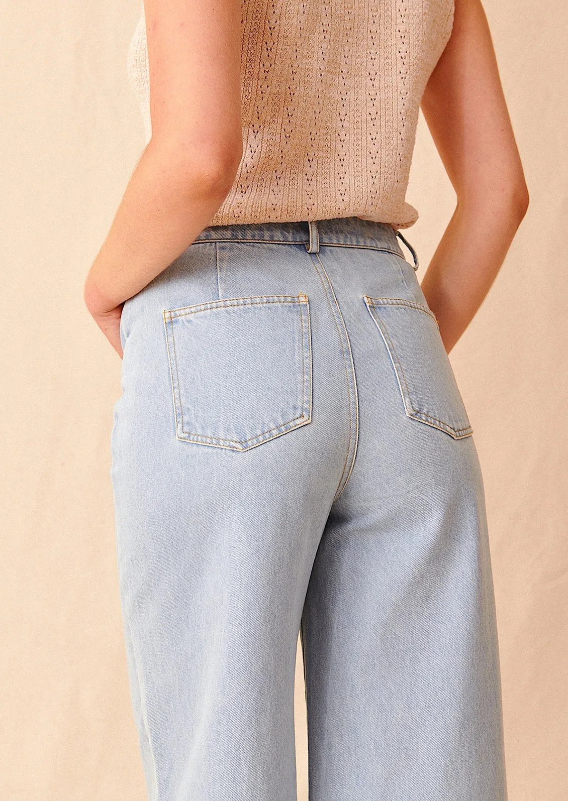 Remy Pants in Light Wash Denim