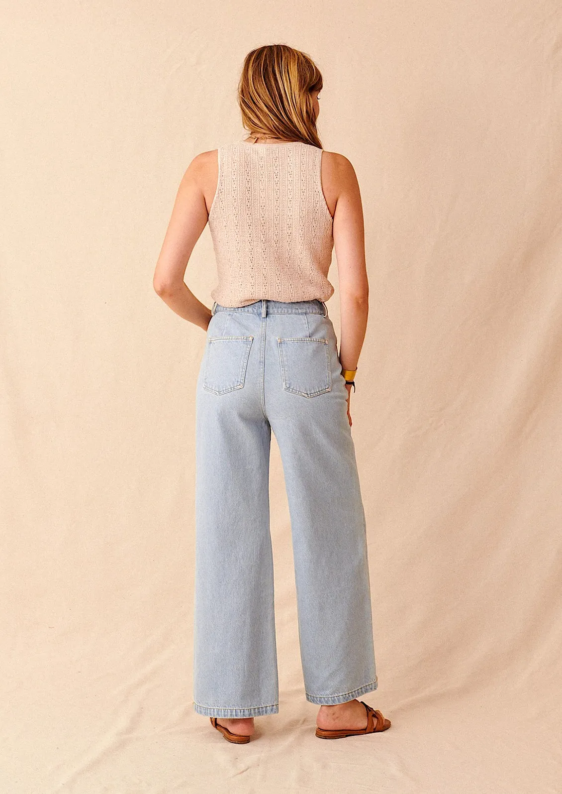 Remy Pants in Light Wash Denim