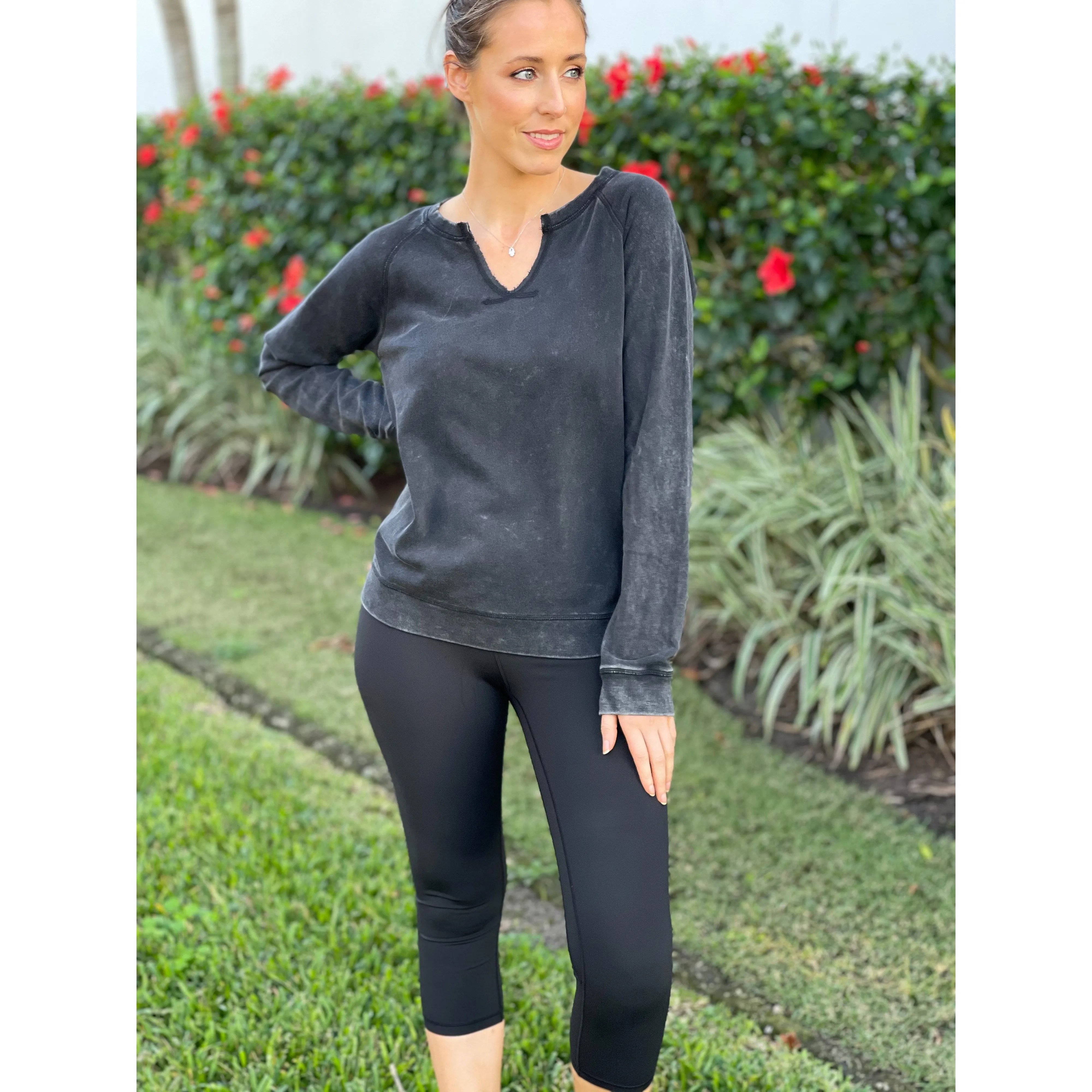 Renew Notch Pullover Sweatshirt