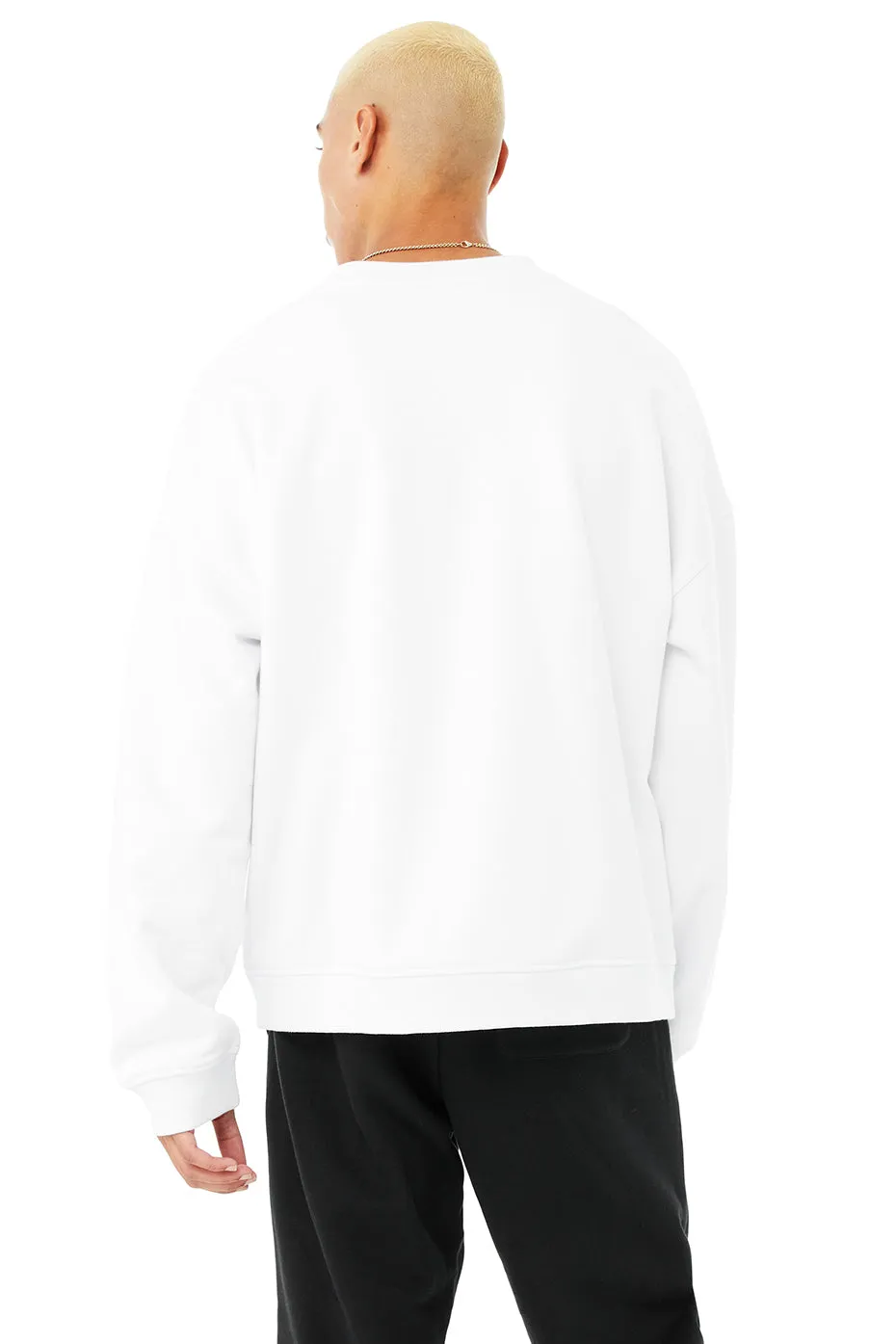Renown Heavy Weight Emblem Crew Neck Pullover - White