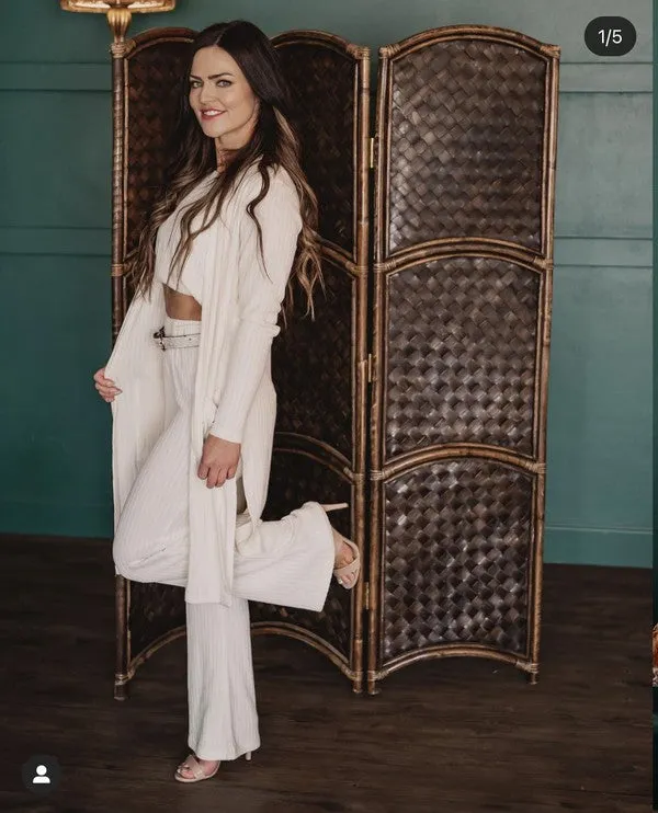 Ribbed High Waist Pants