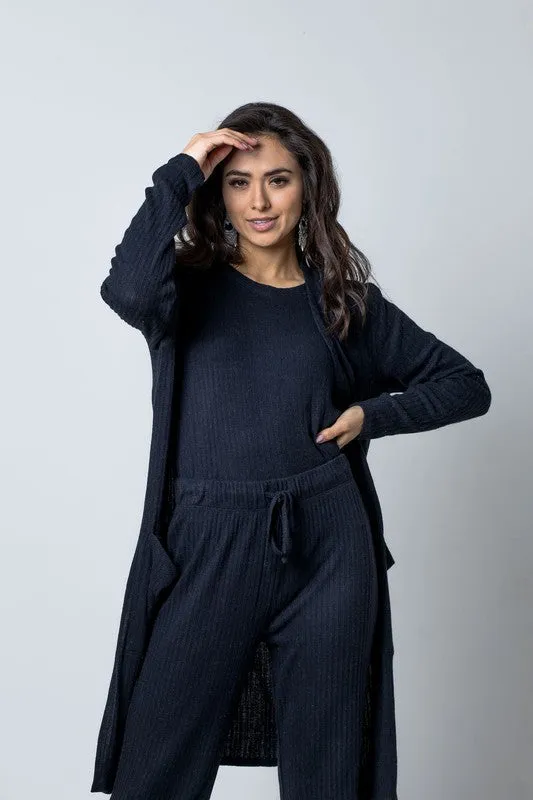 Ribbed High Waist Pants
