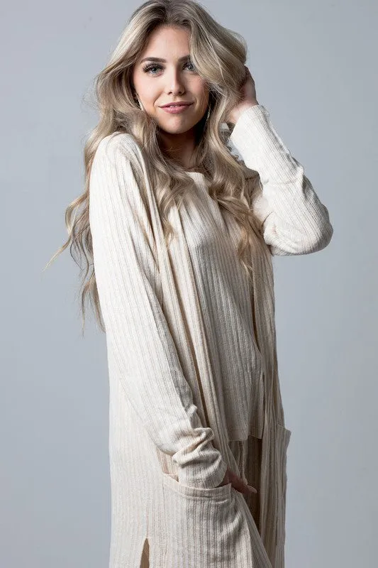 Ribbed High Waist Pants