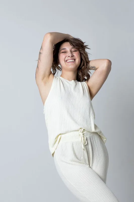 Ribbed High Waist Pants