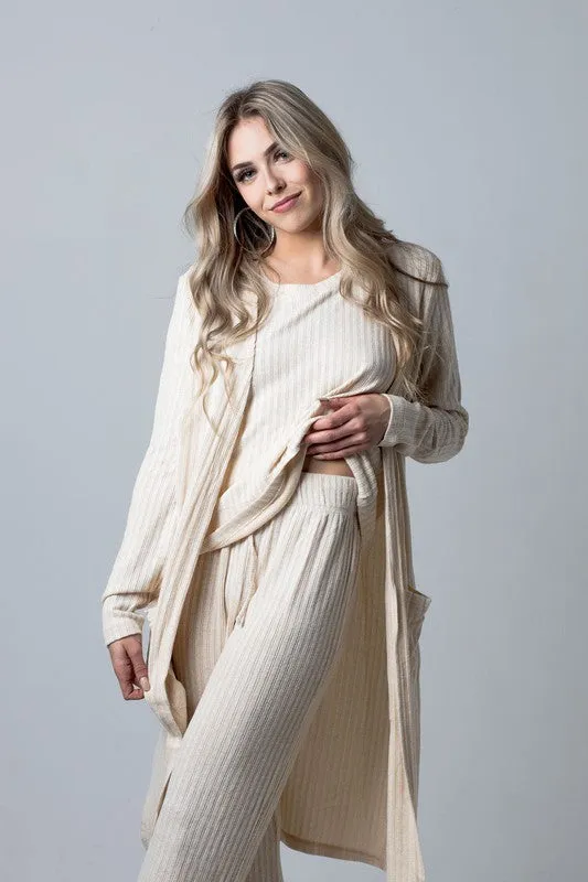 Ribbed High Waist Pants