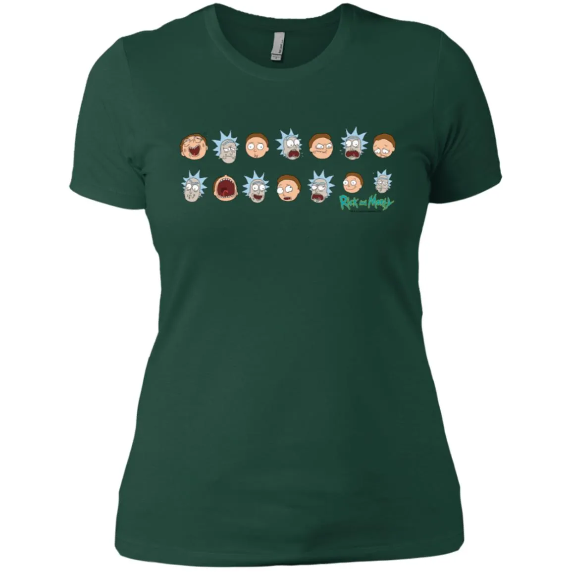 Rick And Morty Expressions Women T-Shirt