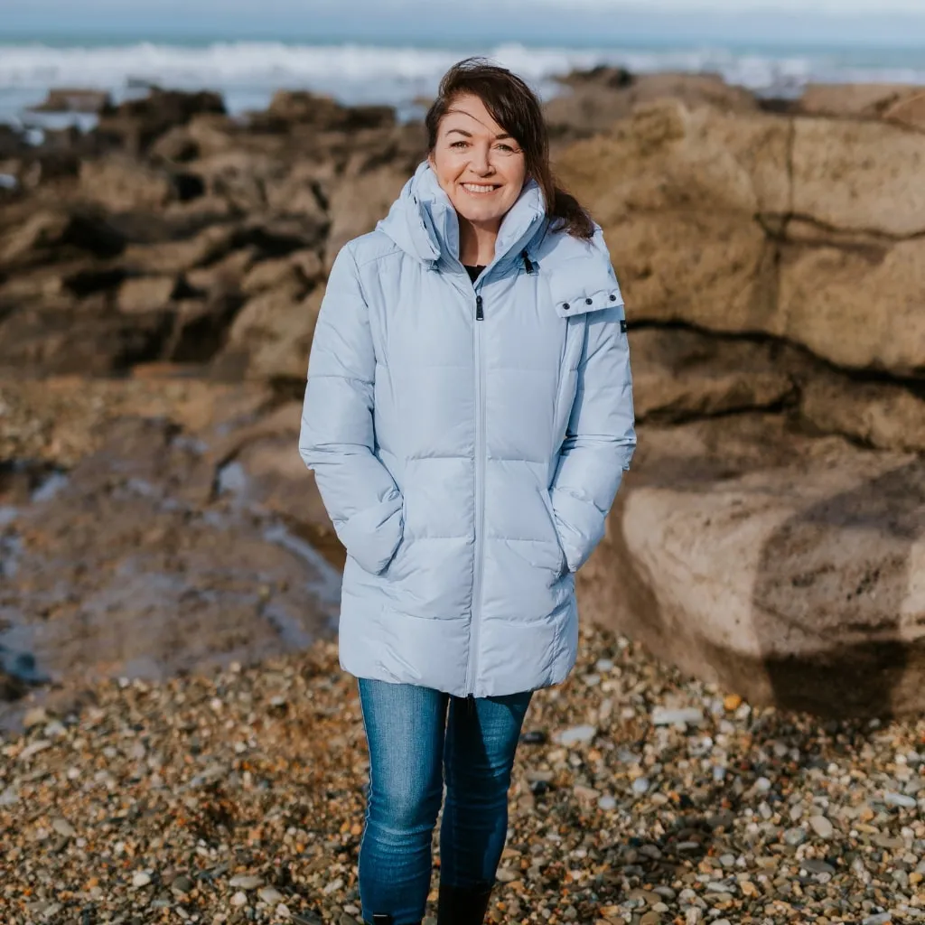 Riley Women's Sorona Down Arctic Coat - Arctic Ice