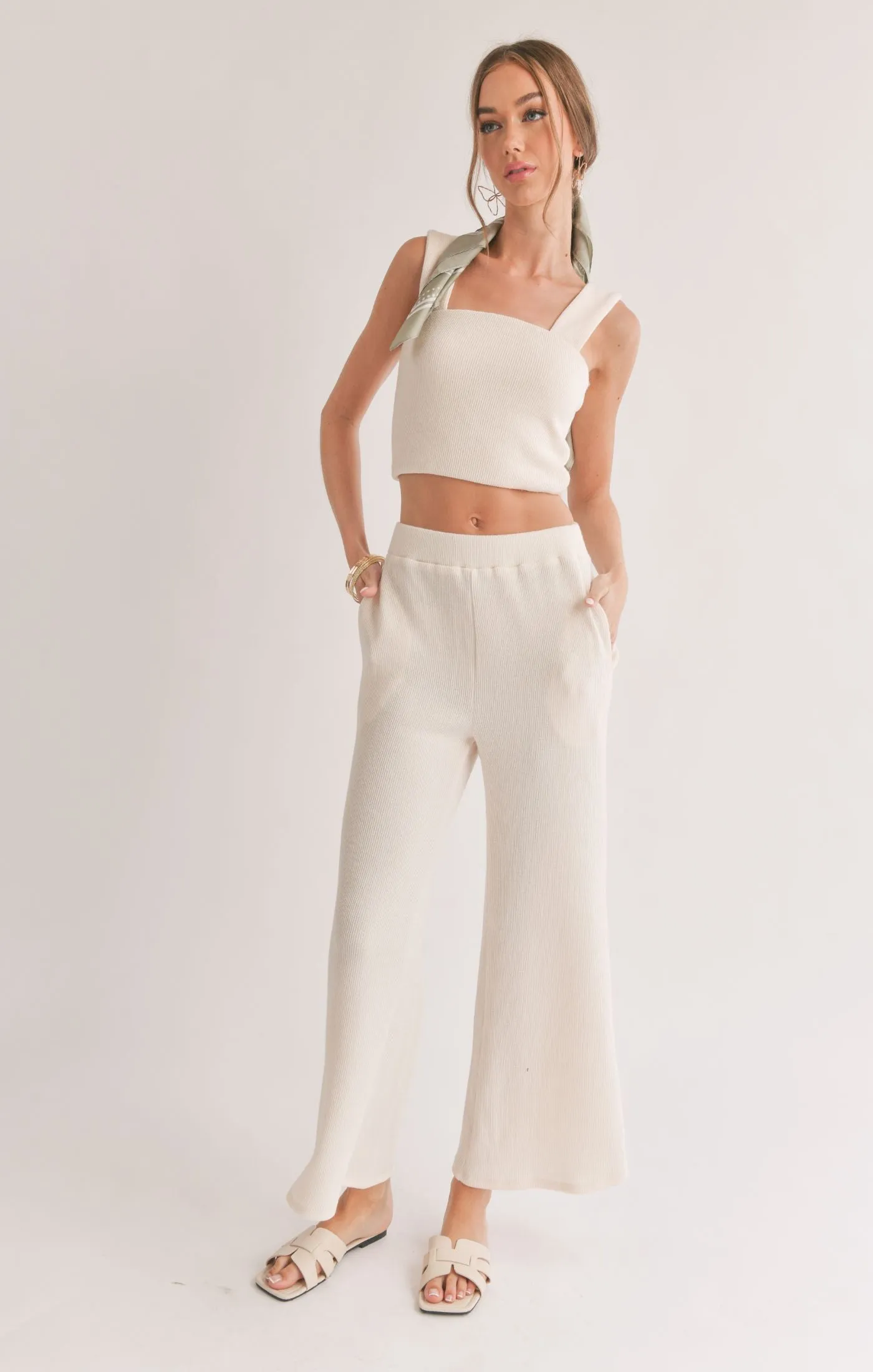 SAGE THE LABEL Easily Knit Crop Top