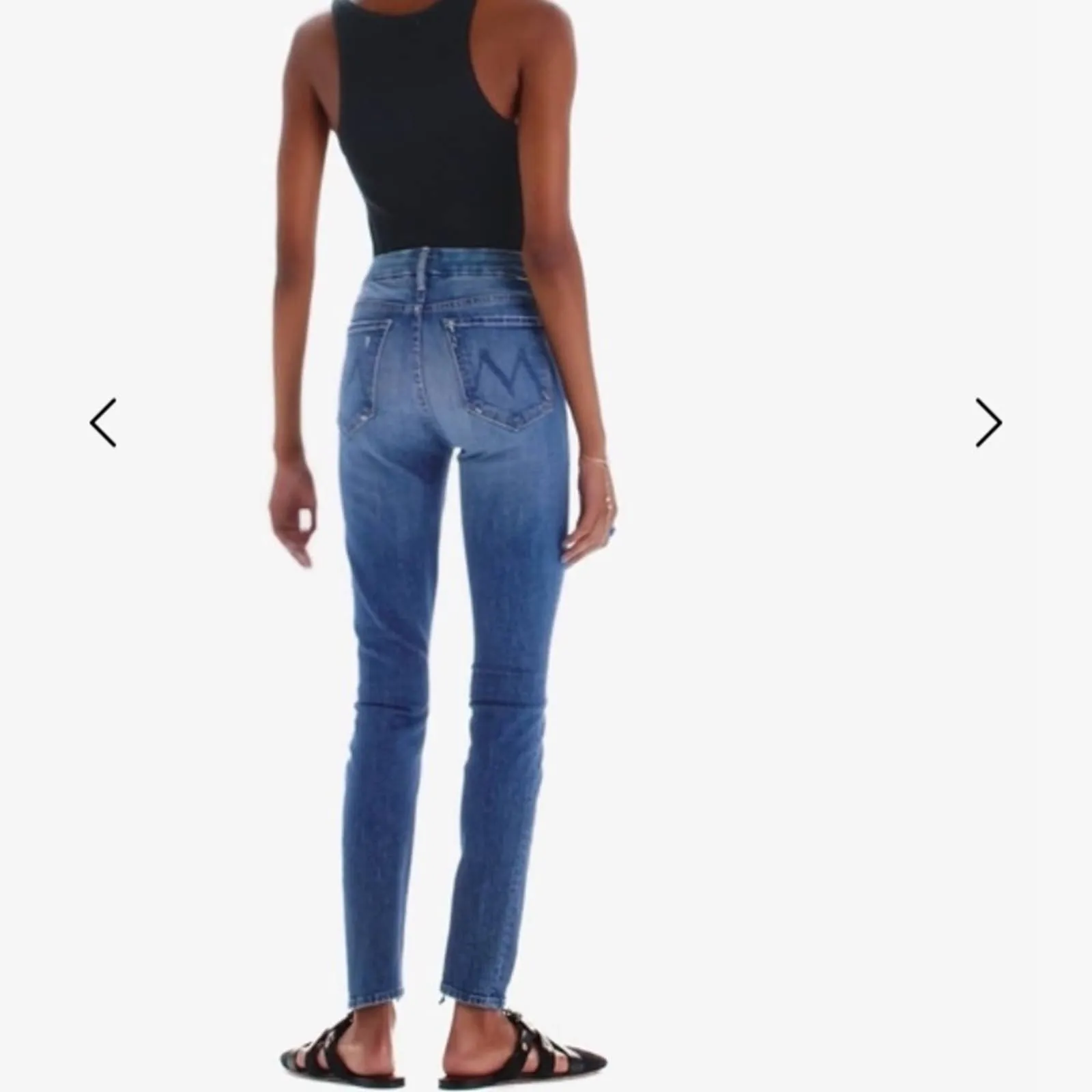 Size 24 MOTHER THE LOOKER Where Is My Mind? High Rise Skinny Jeans
