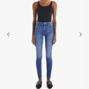 Size 24 MOTHER THE LOOKER Where Is My Mind? High Rise Skinny Jeans