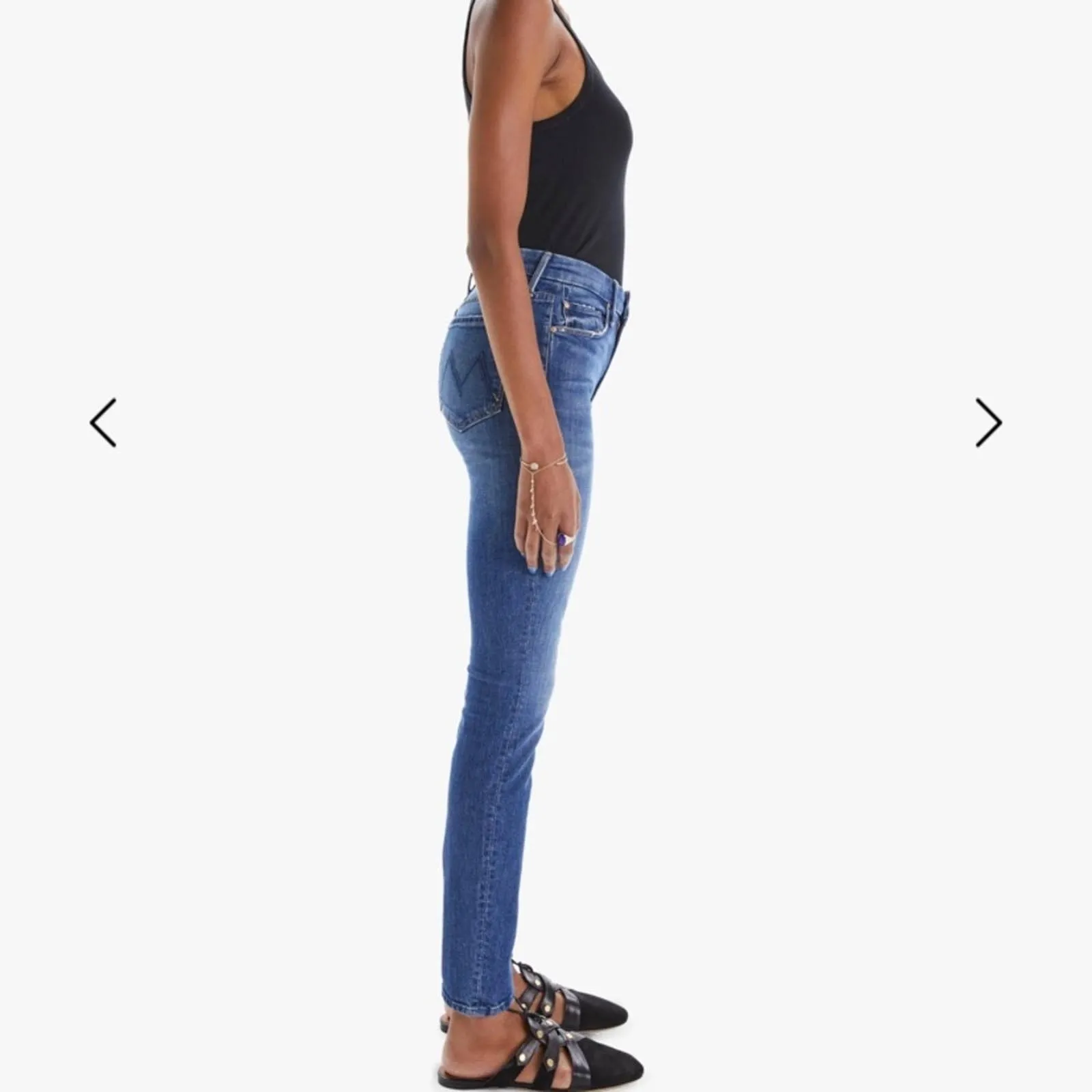 Size 24 MOTHER THE LOOKER Where Is My Mind? High Rise Skinny Jeans