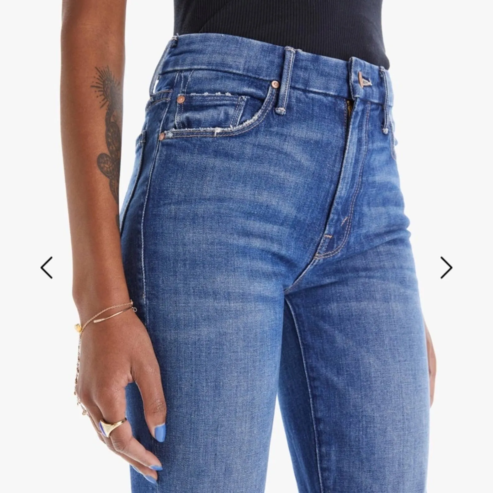 Size 24 MOTHER THE LOOKER Where Is My Mind? High Rise Skinny Jeans