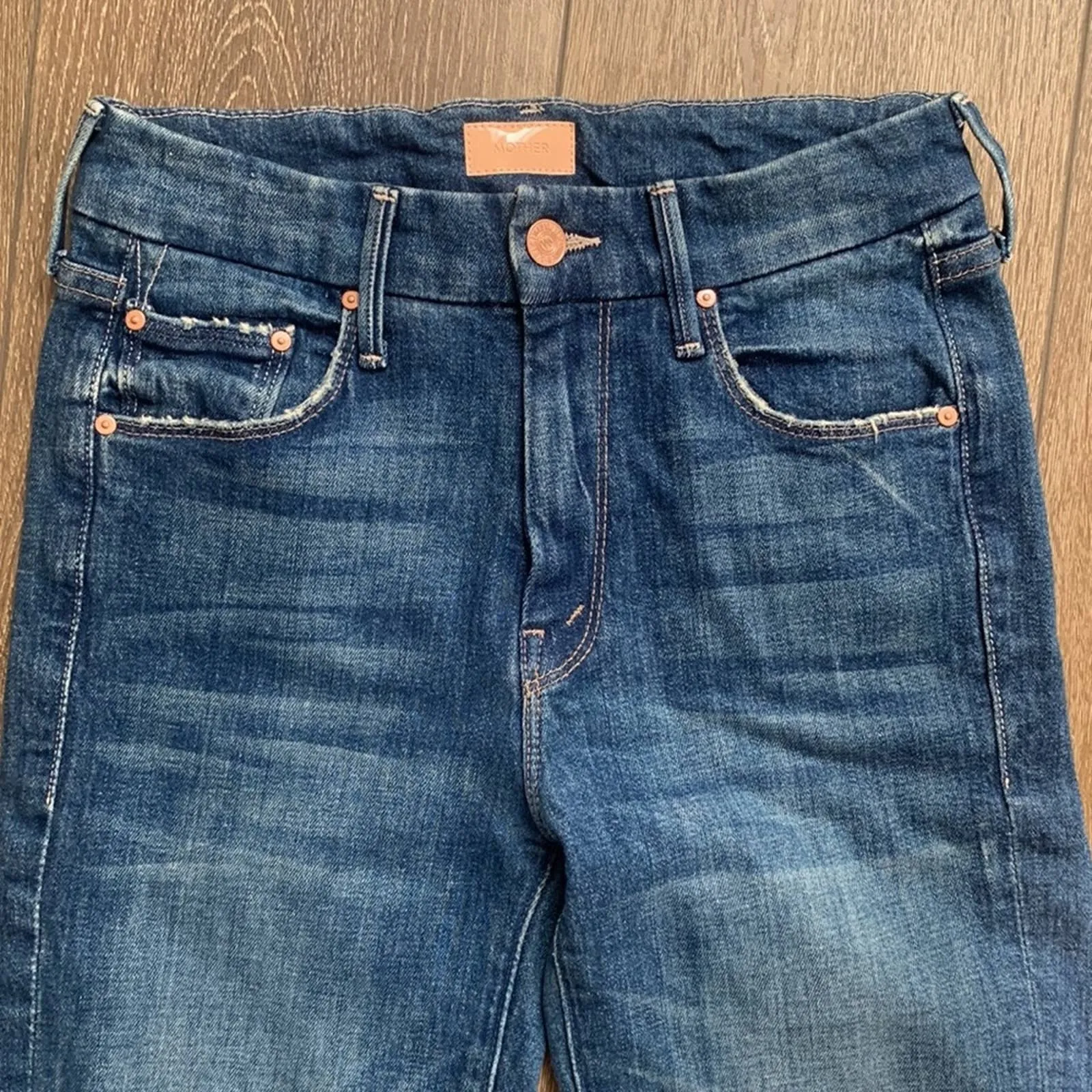 Size 24 MOTHER THE LOOKER Where Is My Mind? High Rise Skinny Jeans