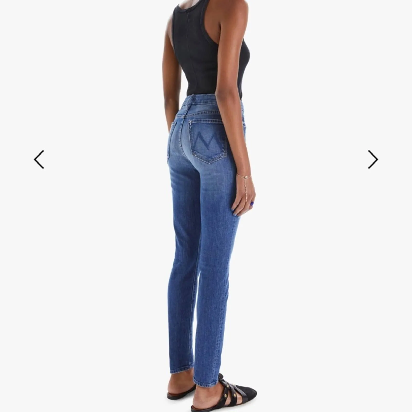 Size 24 MOTHER THE LOOKER Where Is My Mind? High Rise Skinny Jeans