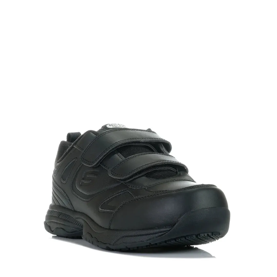 .Skechers Velcro Mens Work Dighton - Rolind Slip Resistant Wide Fit - ( 200200W.BLK ) - WYD - R2L16