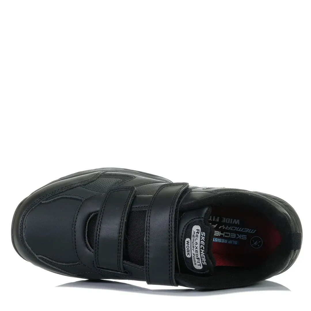 .Skechers Velcro Mens Work Dighton - Rolind Slip Resistant Wide Fit - ( 200200W.BLK ) - WYD - R2L16