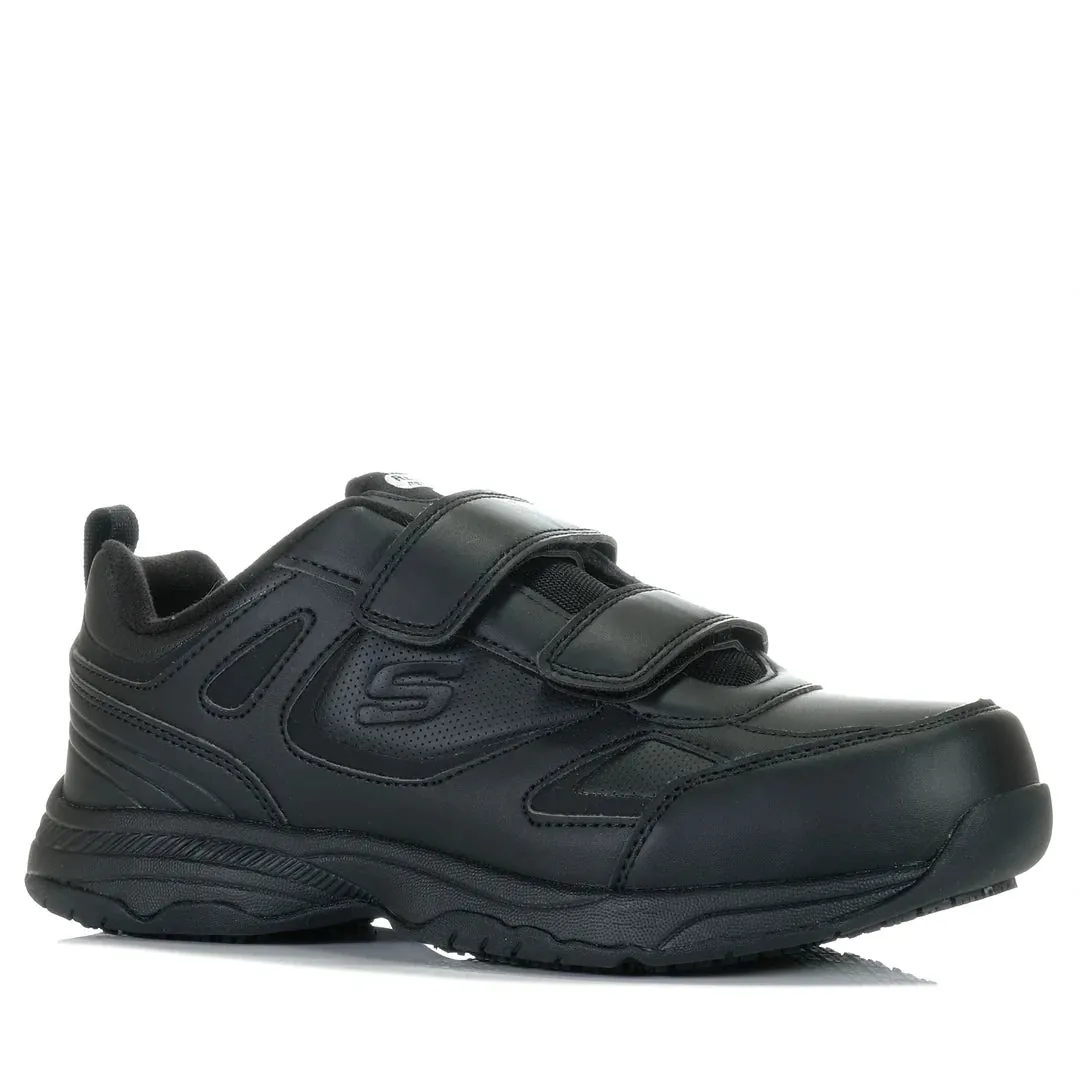 .Skechers Velcro Mens Work Dighton - Rolind Slip Resistant Wide Fit - ( 200200W.BLK ) - WYD - R2L16