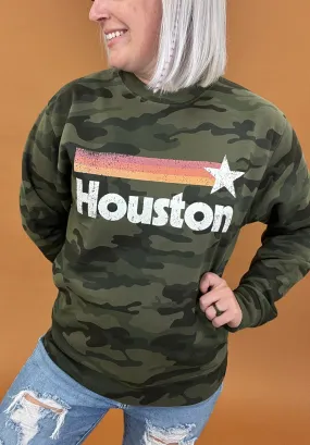 Stars Over Houston Camo Pullover