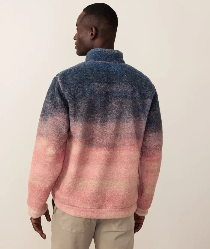 Sunset Sherpa Pullover - Sunset Ombre