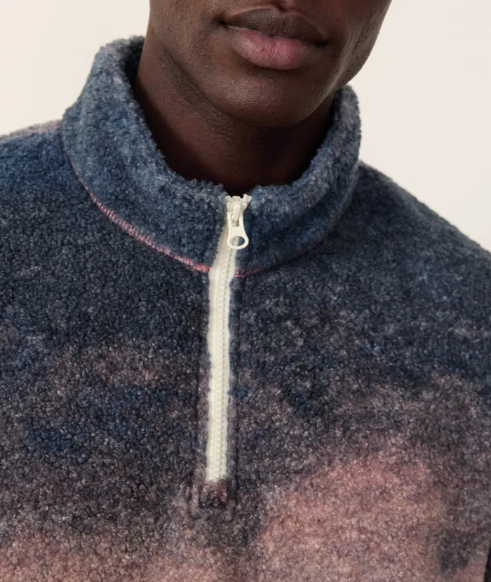 Sunset Sherpa Pullover - Sunset Ombre