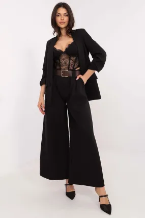 Swedish cut high waist wide leg trousers