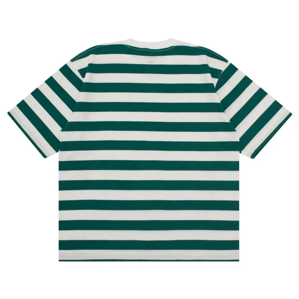 T-Shirt Stripe OVERSIZED SENDHY GREEN WHITE