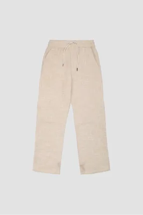 Textured lounge pants- Off white