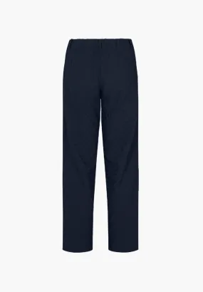 Tracy Straight - Medium Length - Navy Jacquard