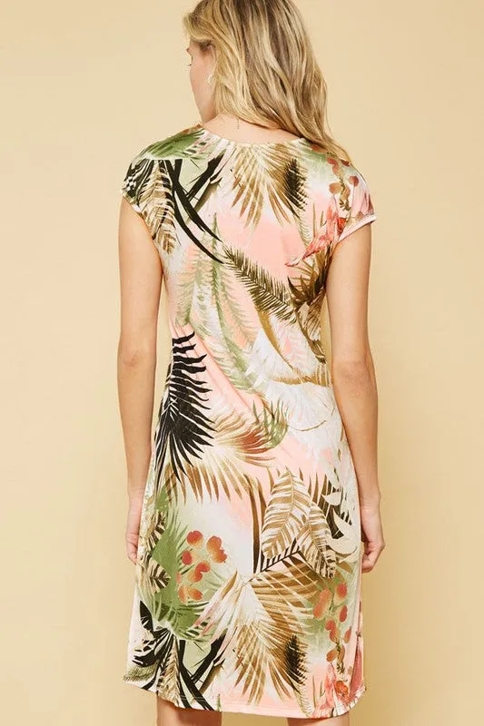 Tropical Knit Dress