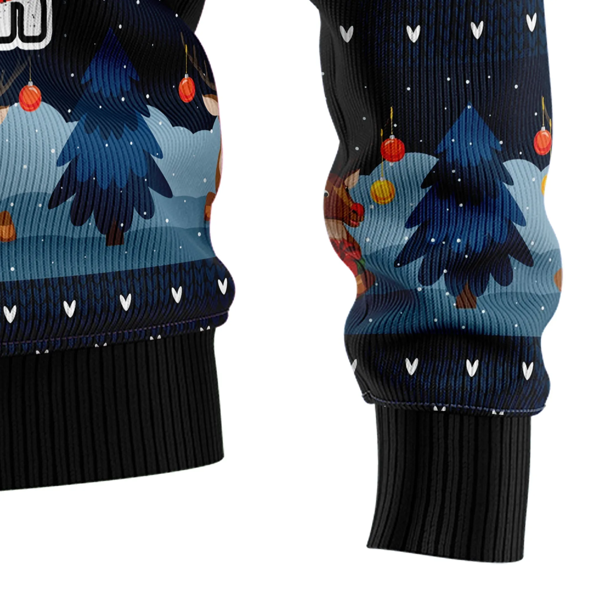 Ugly Christmas Sweater JulesRoche All-Over-Print Wool Blend